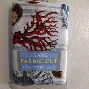 David Textiles Nautical‎ Navigation 1 Yard Precut Fabric 100% Cotton 36" x 44"